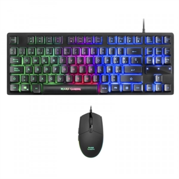 Mars gaming mcptkles tecl+rat rgb h-mech